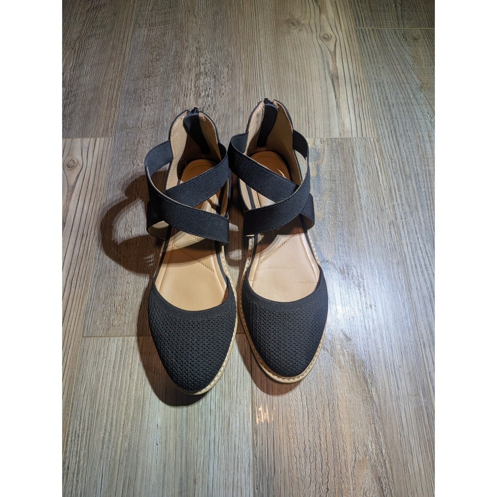 Kelly & Katie KATEN Elastic Strap Comfort Wedge Casual Sandals Women's Size 9